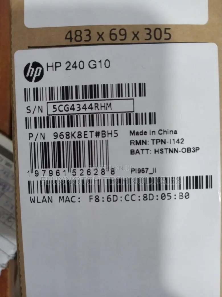 New Laptop HP 240 8GB Intel Core i5 SSD 512GB