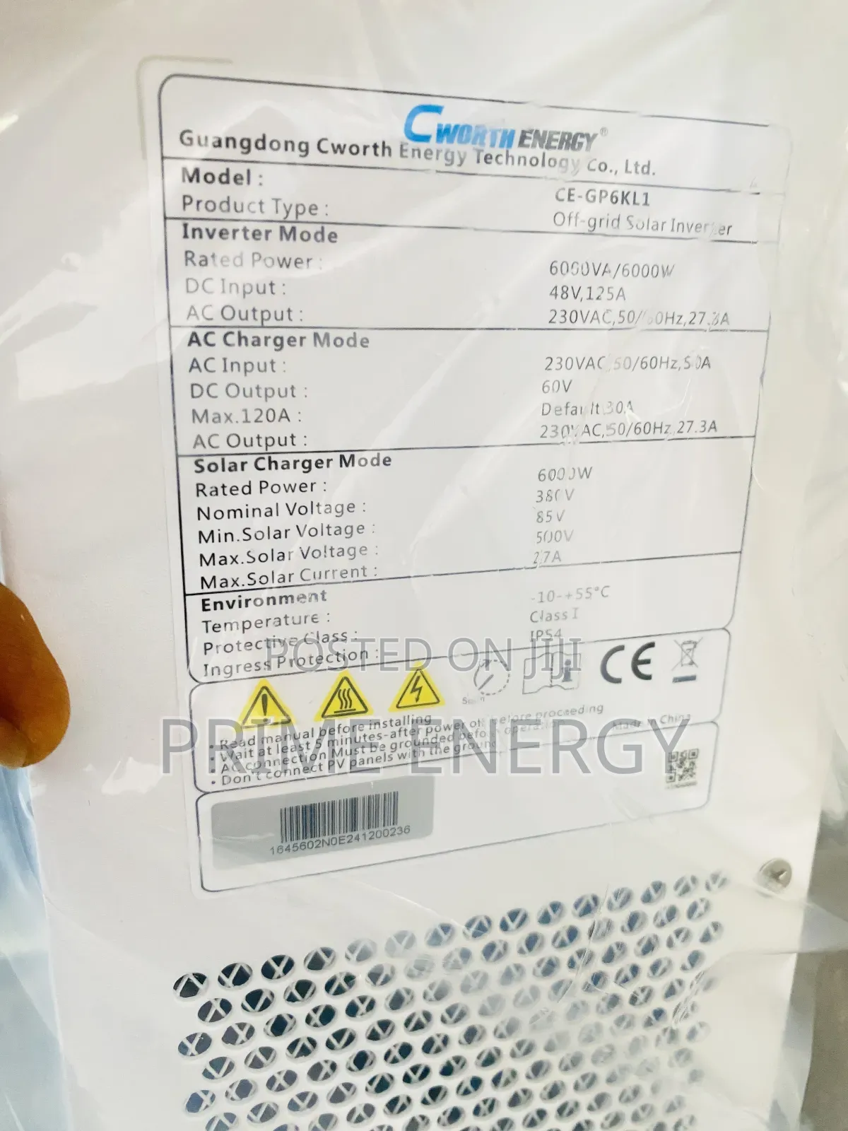 Cworth Energy Inverter 6kw 48v