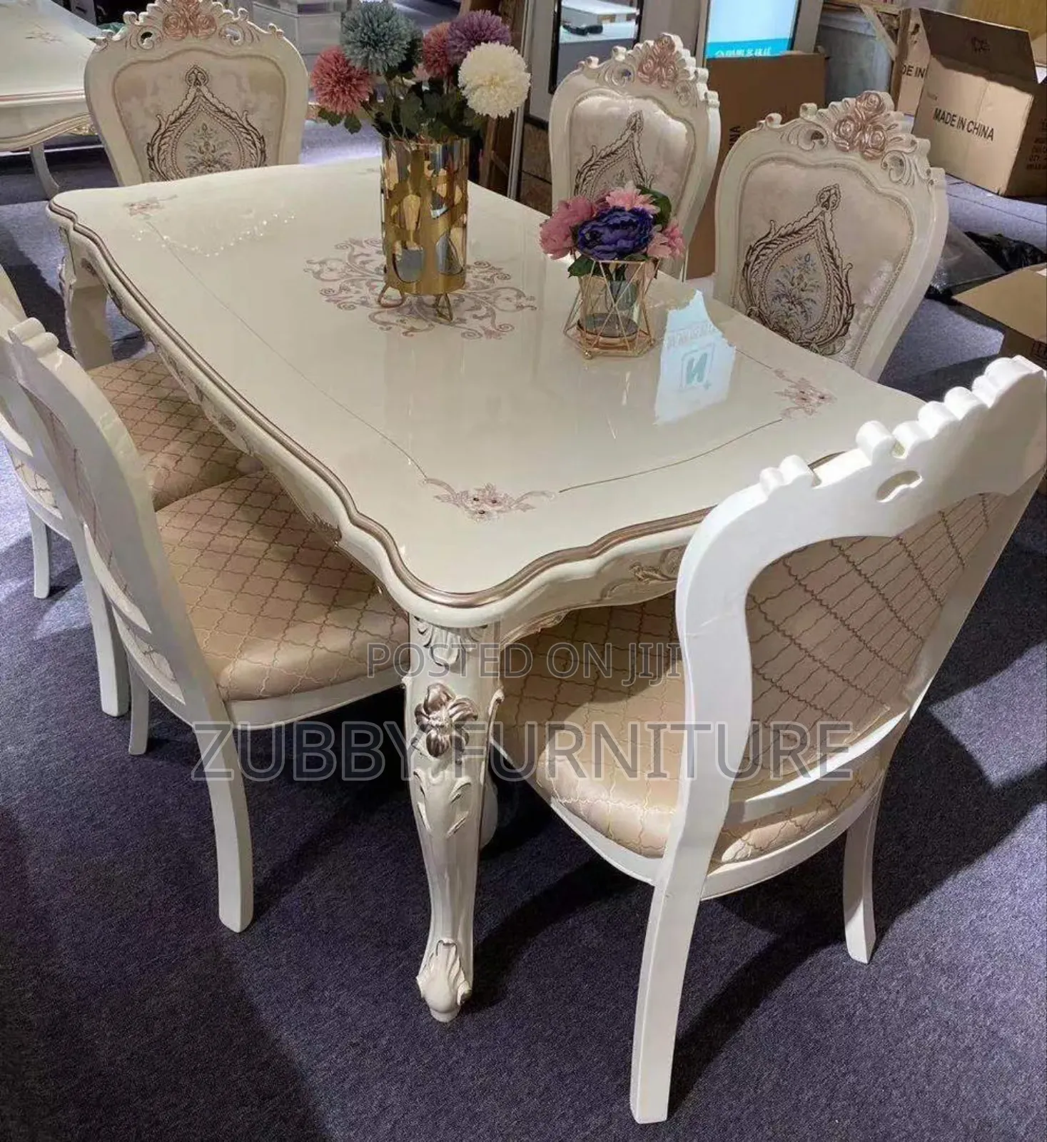 High Quality and Imported Royal Turkey Dining Set by 6 Chair