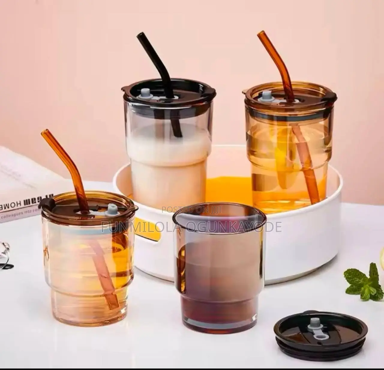 High Aesthetic Value Bamboo Glass Water Cup