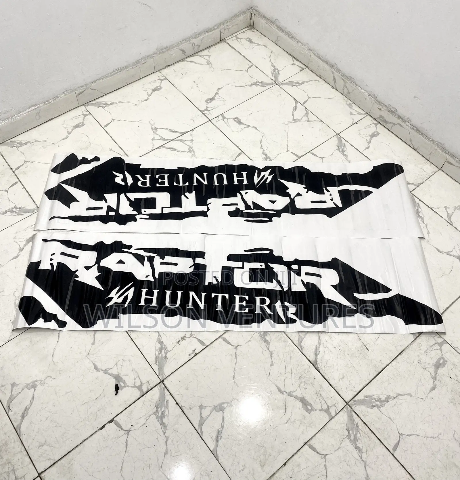 2 Sides Raptor Hunter Car Body Sticker