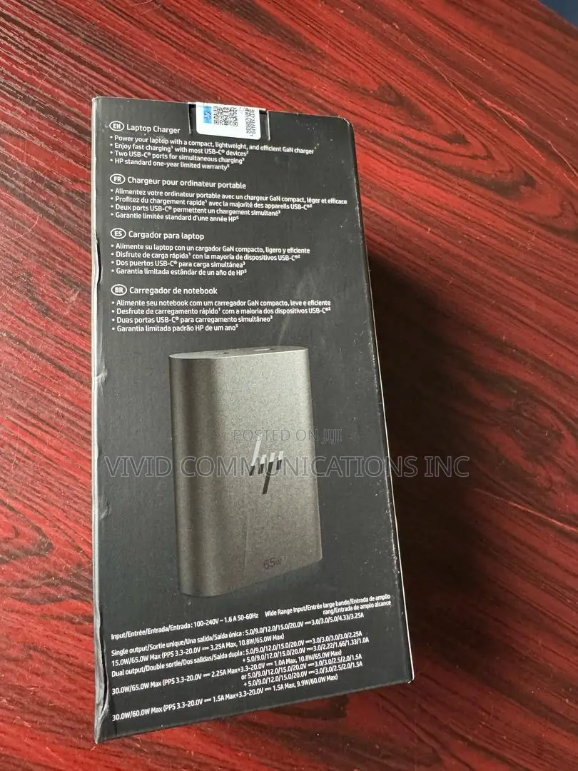 Hp 65w Laptop Charger 600q8ut - Usa