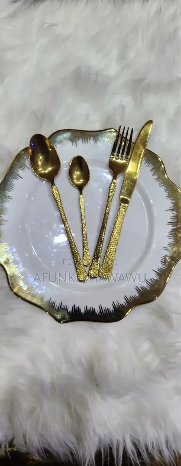 Gold Spoon Knife Dozen