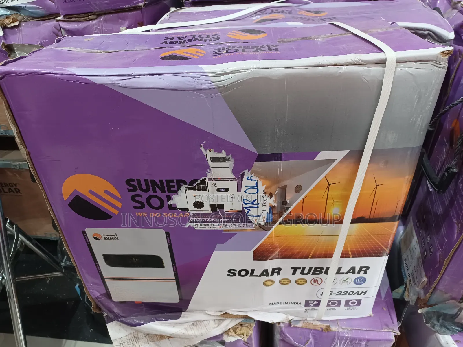 220ah Sunergy Tall Tubular Battery
