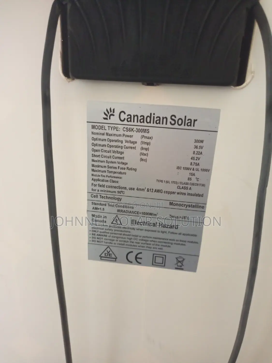 300w Mono Canadian Solar Panel