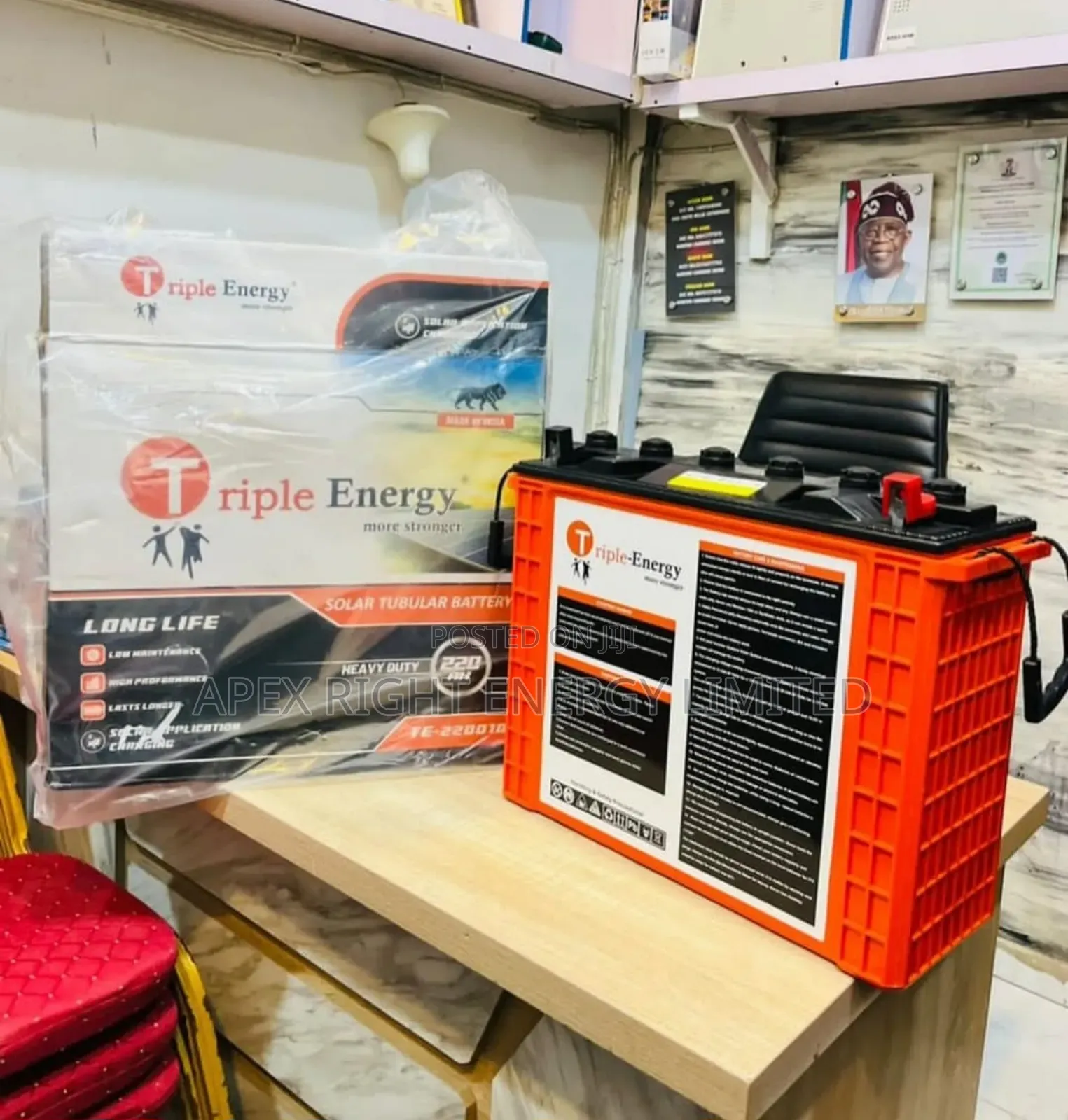 220ah Tripple Energy Tubular Battery