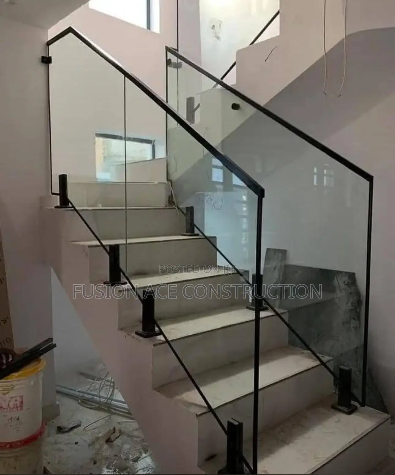 Modern Glass Handrails for Stairs and Balconies / Balcony