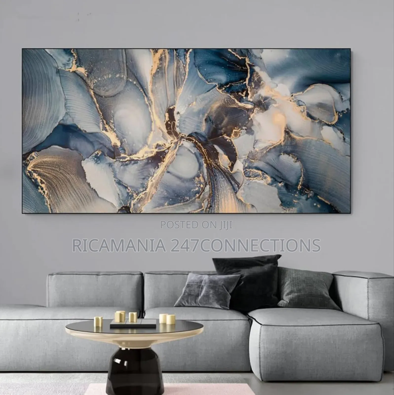 Abstract Frameless Canvas Print