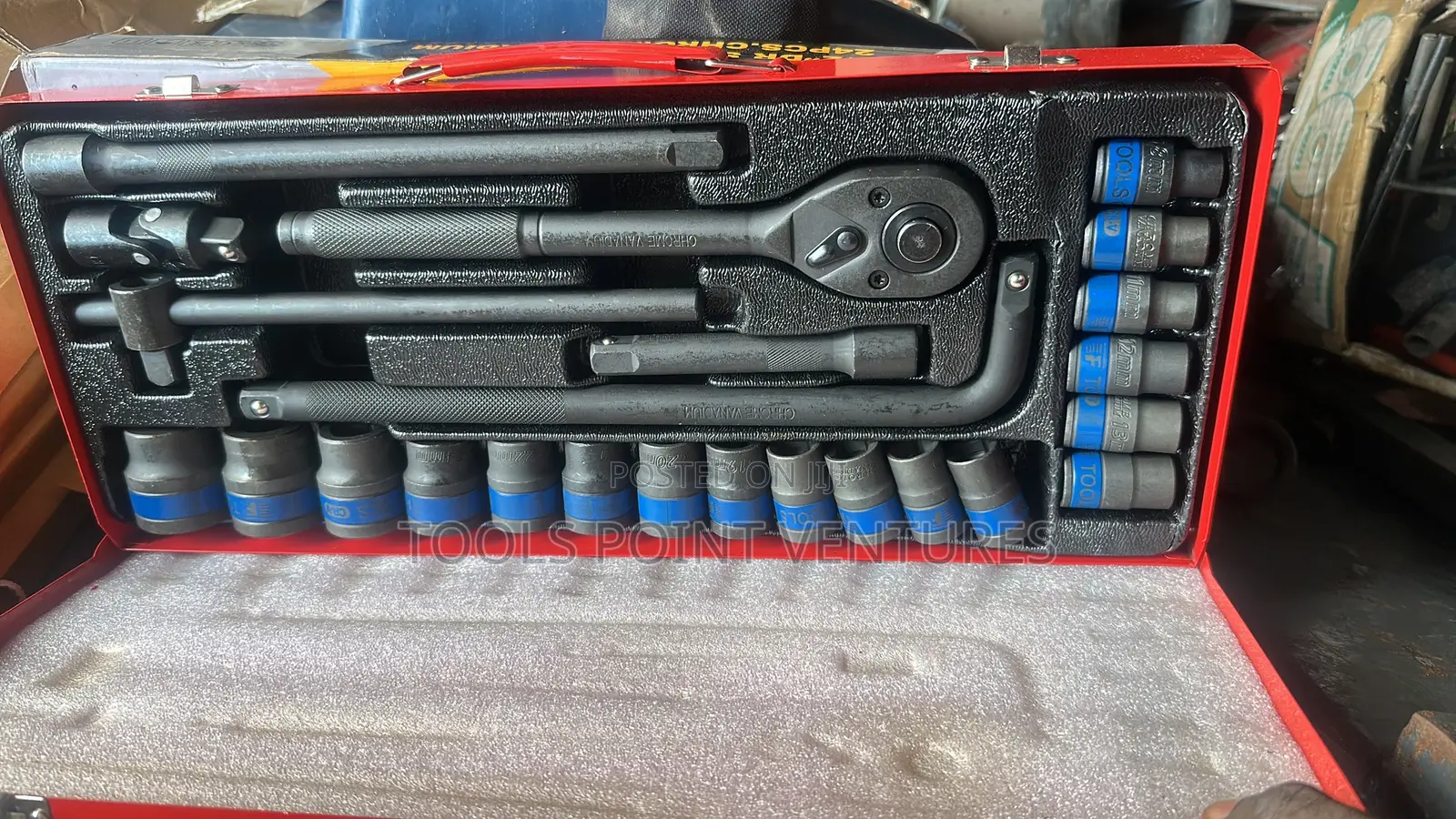 24pcs 1/2” Dr Socket Wrench Set