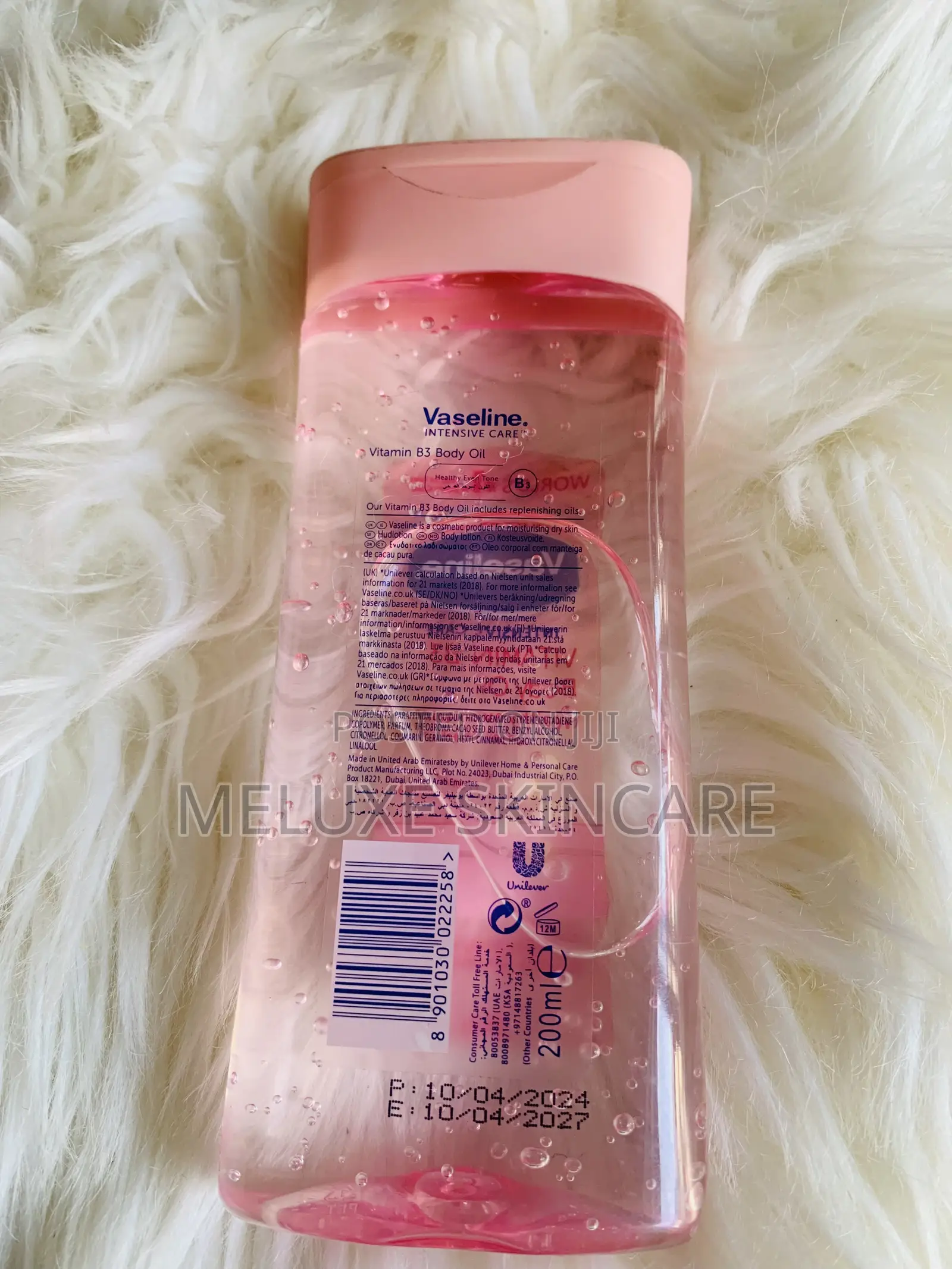 Vaseline Vitamin B3 Body Oil