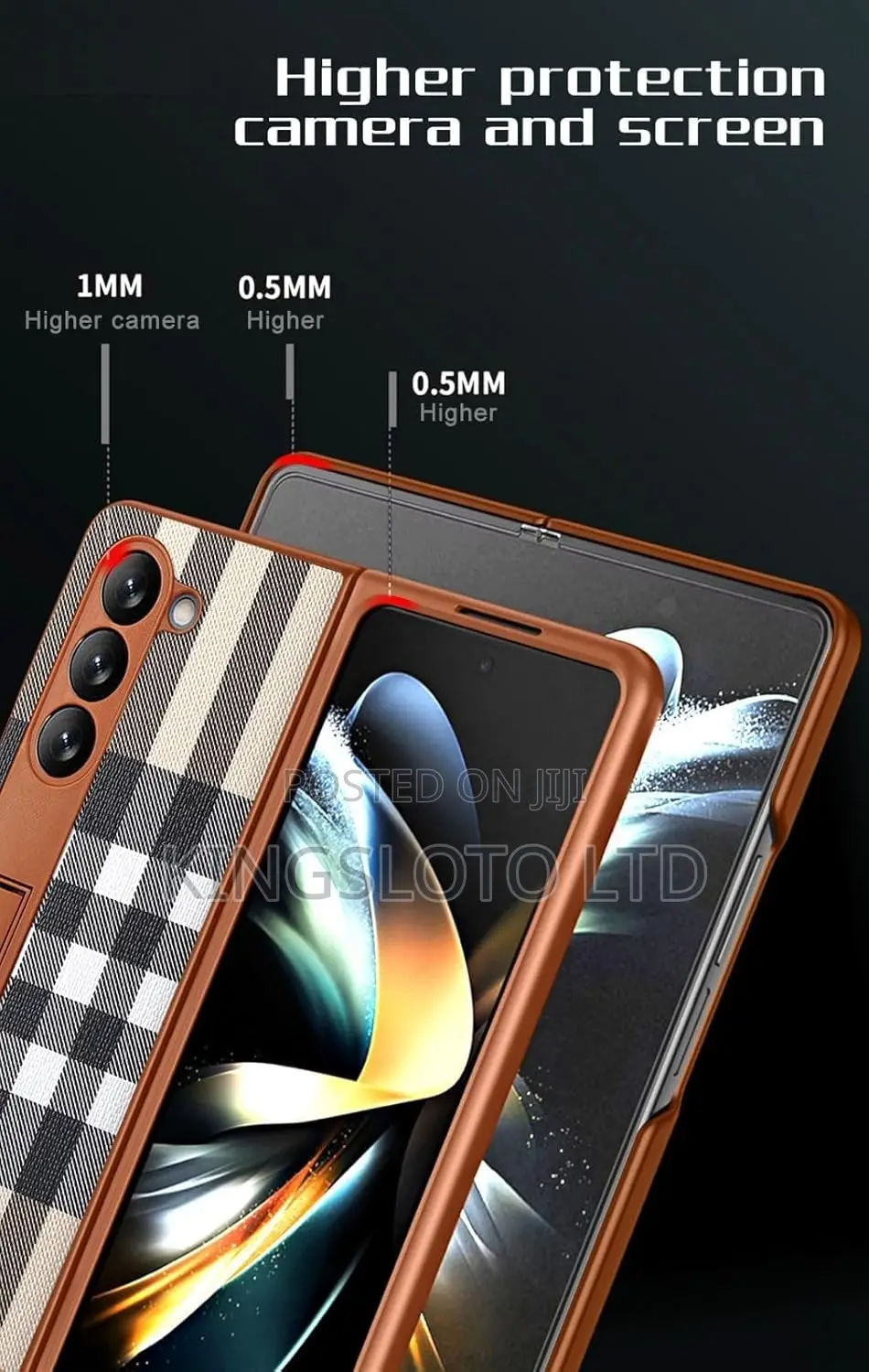 Stylish Leather Case Cover With Unique Design for Fold 3,4,5