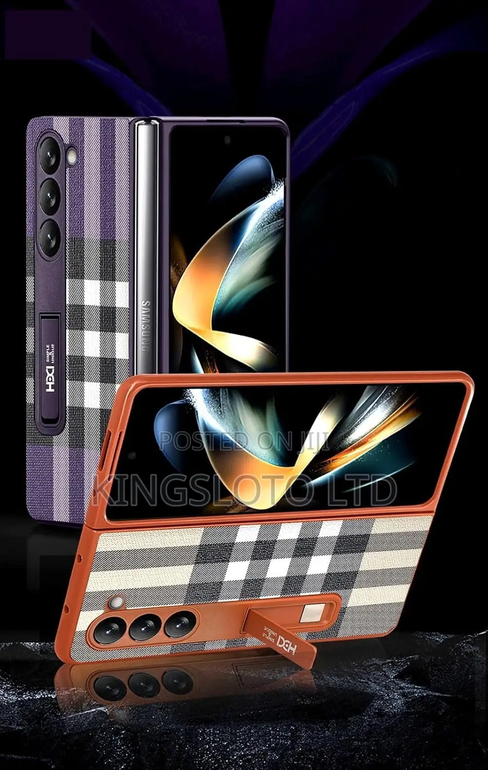 Stylish Leather Case Cover With Unique Design for Fold 3,4,5