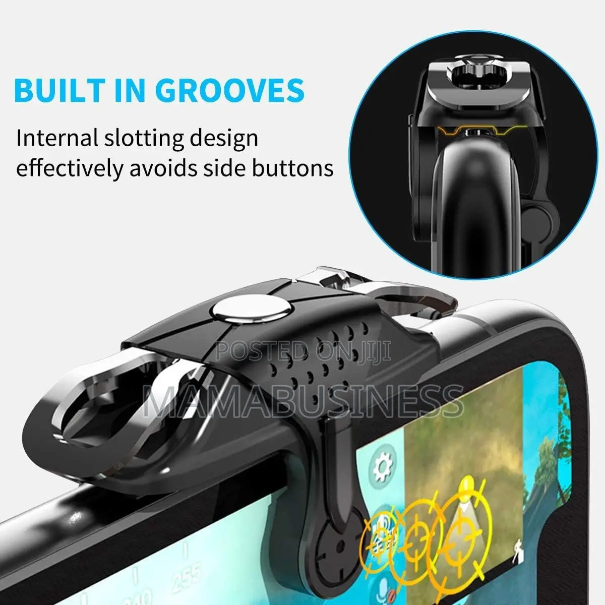 Mobile Game Controller [L1+R1] Trigger Aim Button Compatible