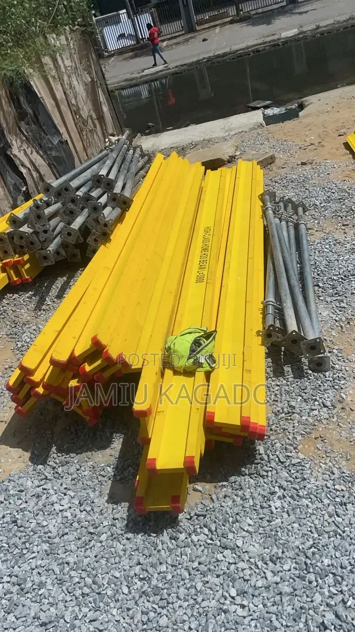 Yellow Beam, Acrow Props, Pipes, Form Work
