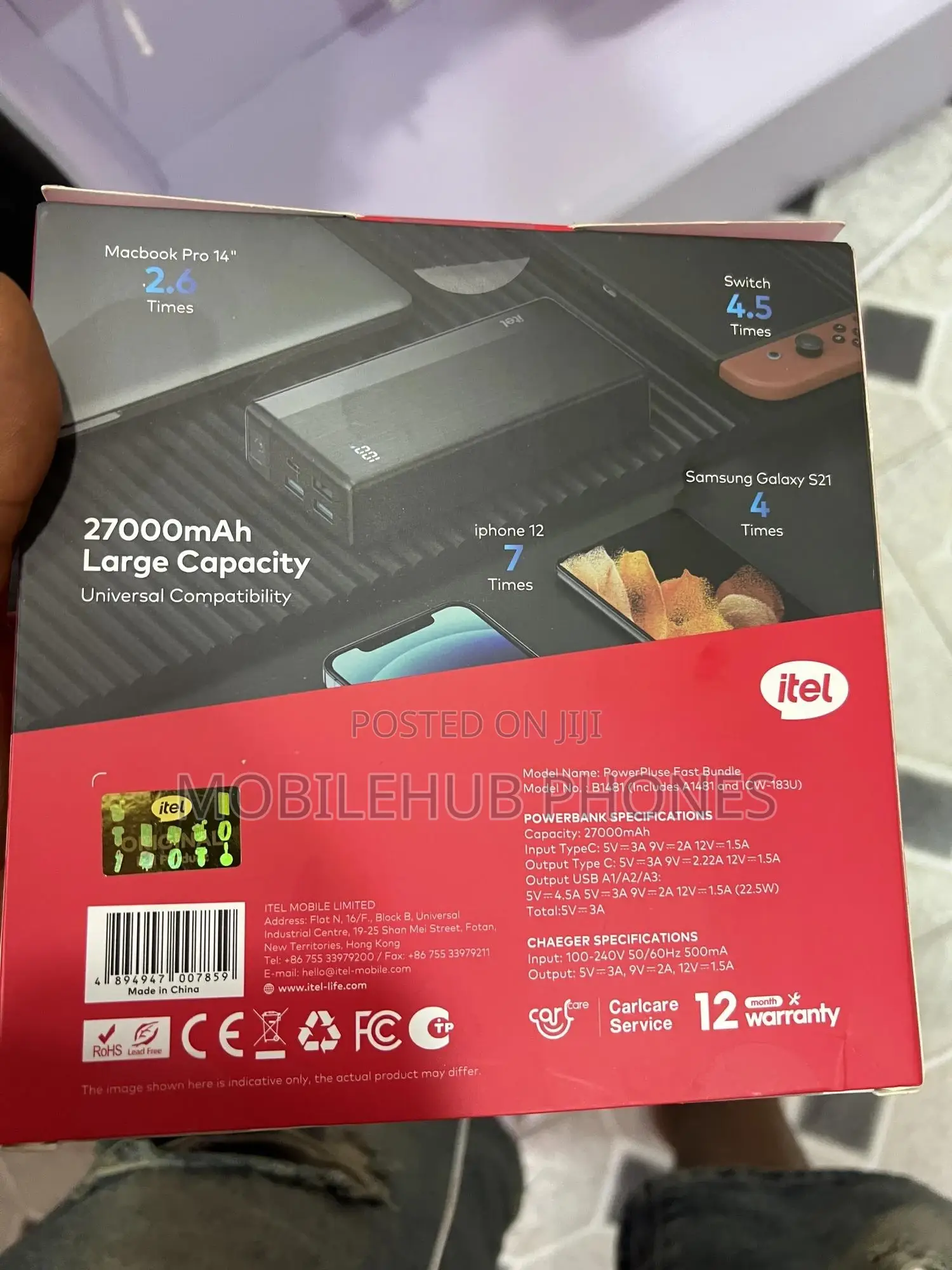 Itel 27,000mah Battery