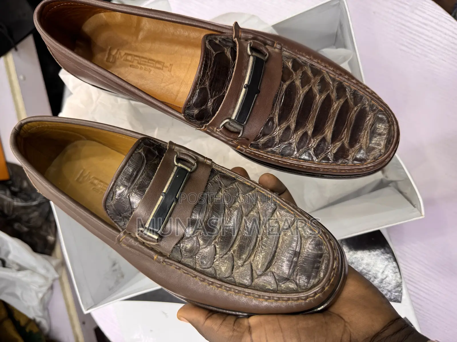 Italian Moreschi Animal Skin Shoe