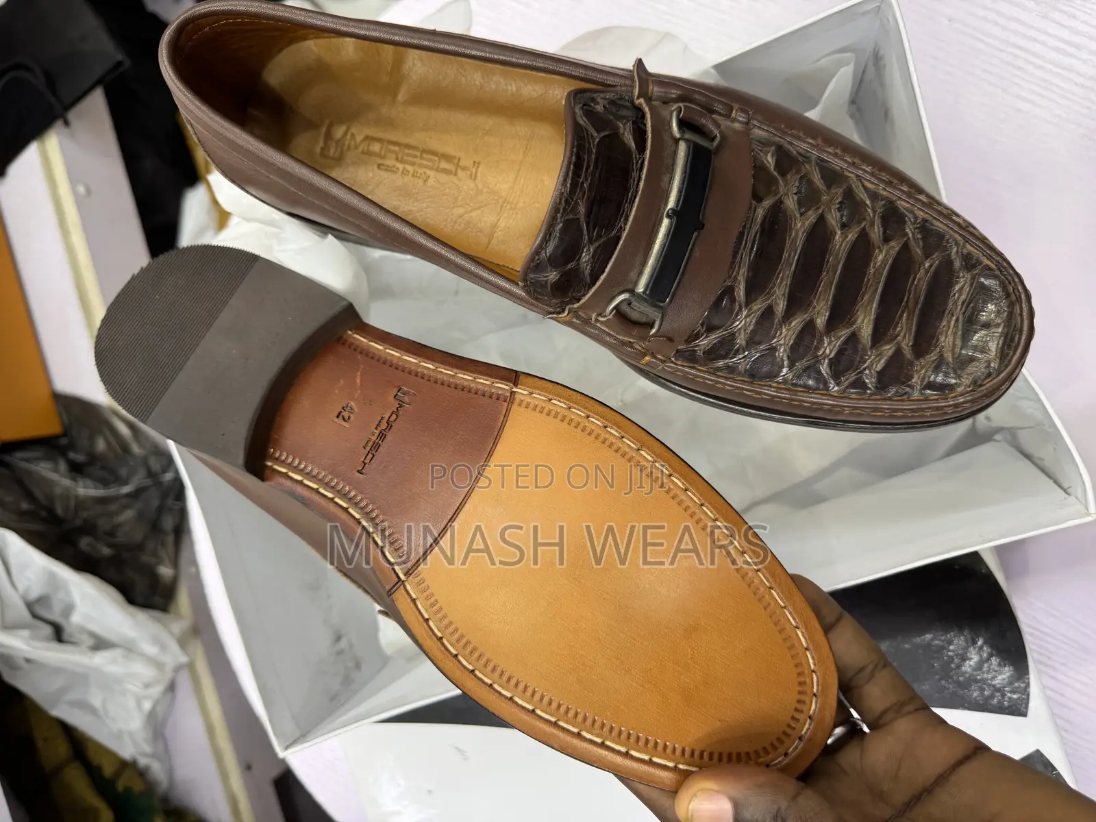 Italian Moreschi Animal Skin Shoe