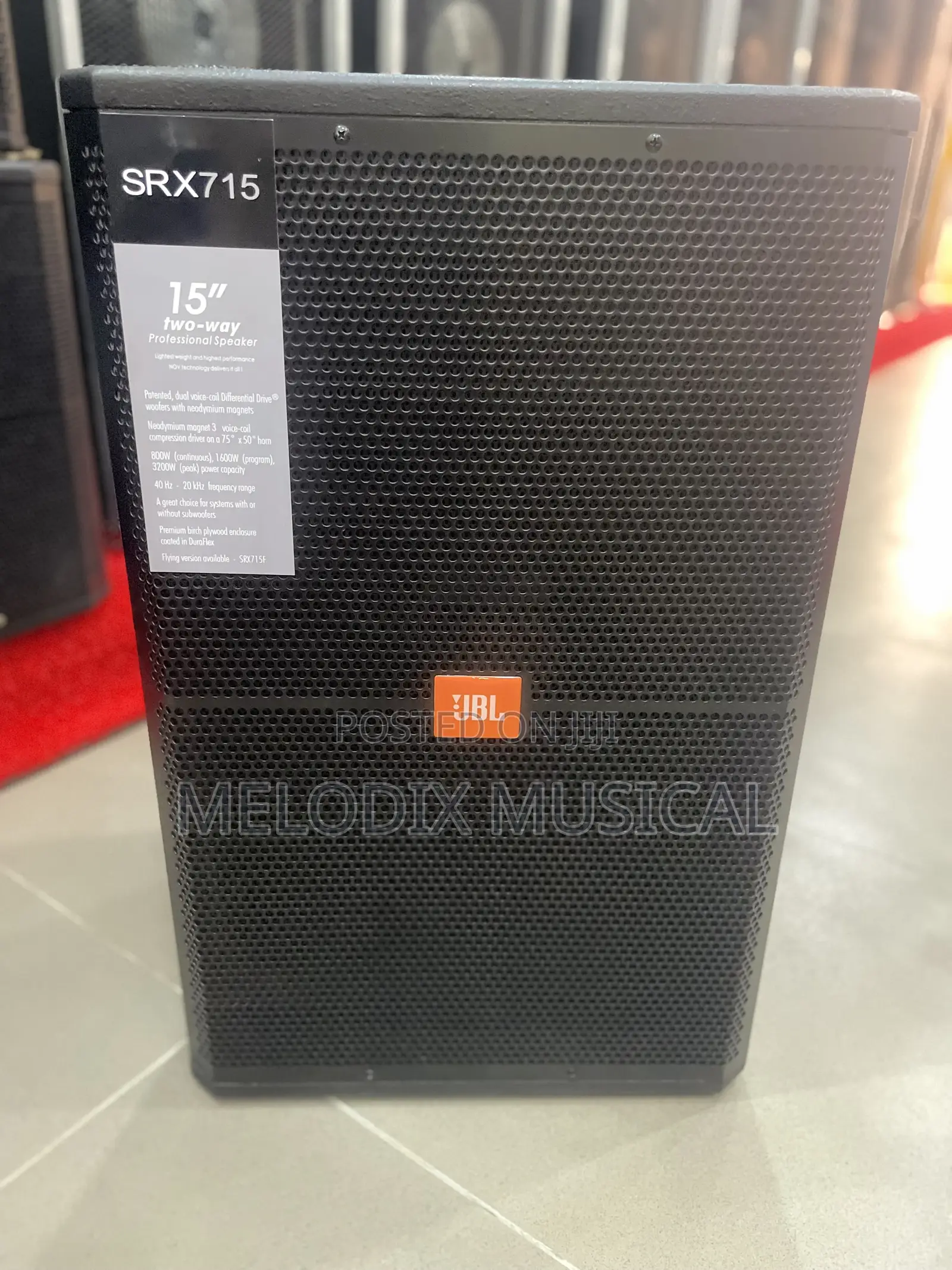 JBL Sxr715 2-Ways Passive Mid Range Speakers