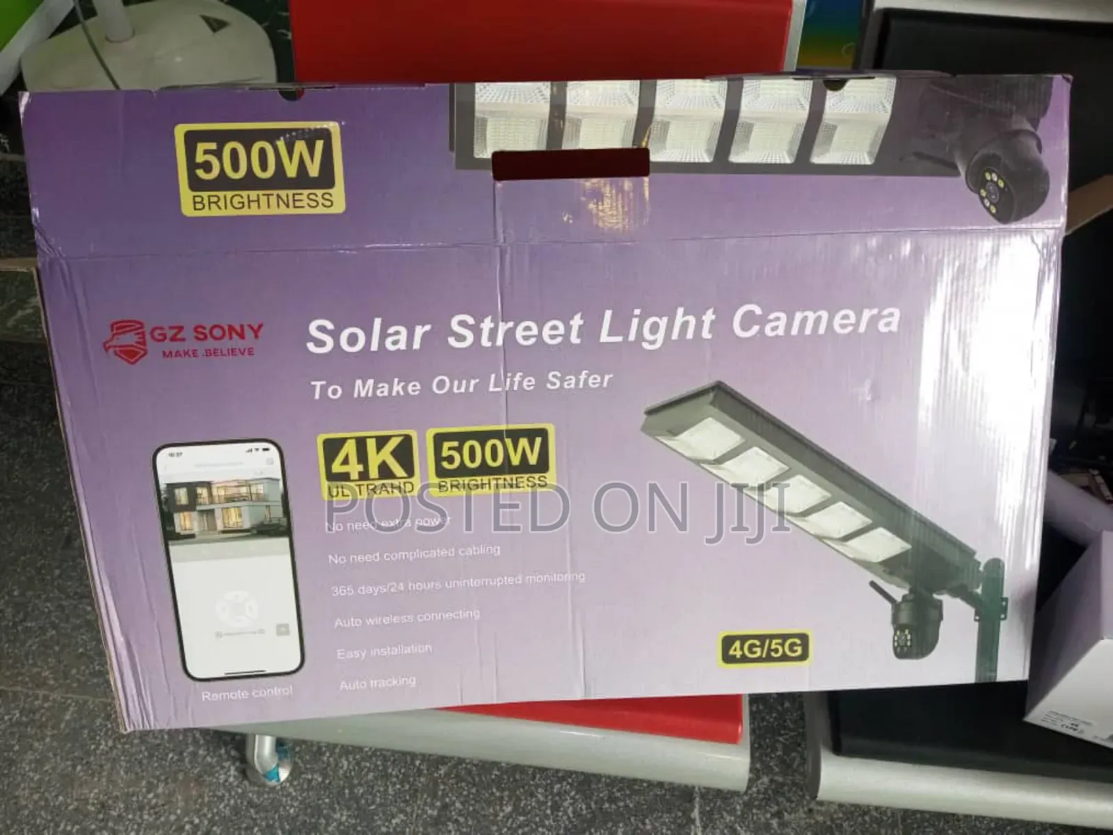 500w All in One Solar Street Light With 360° View Camera