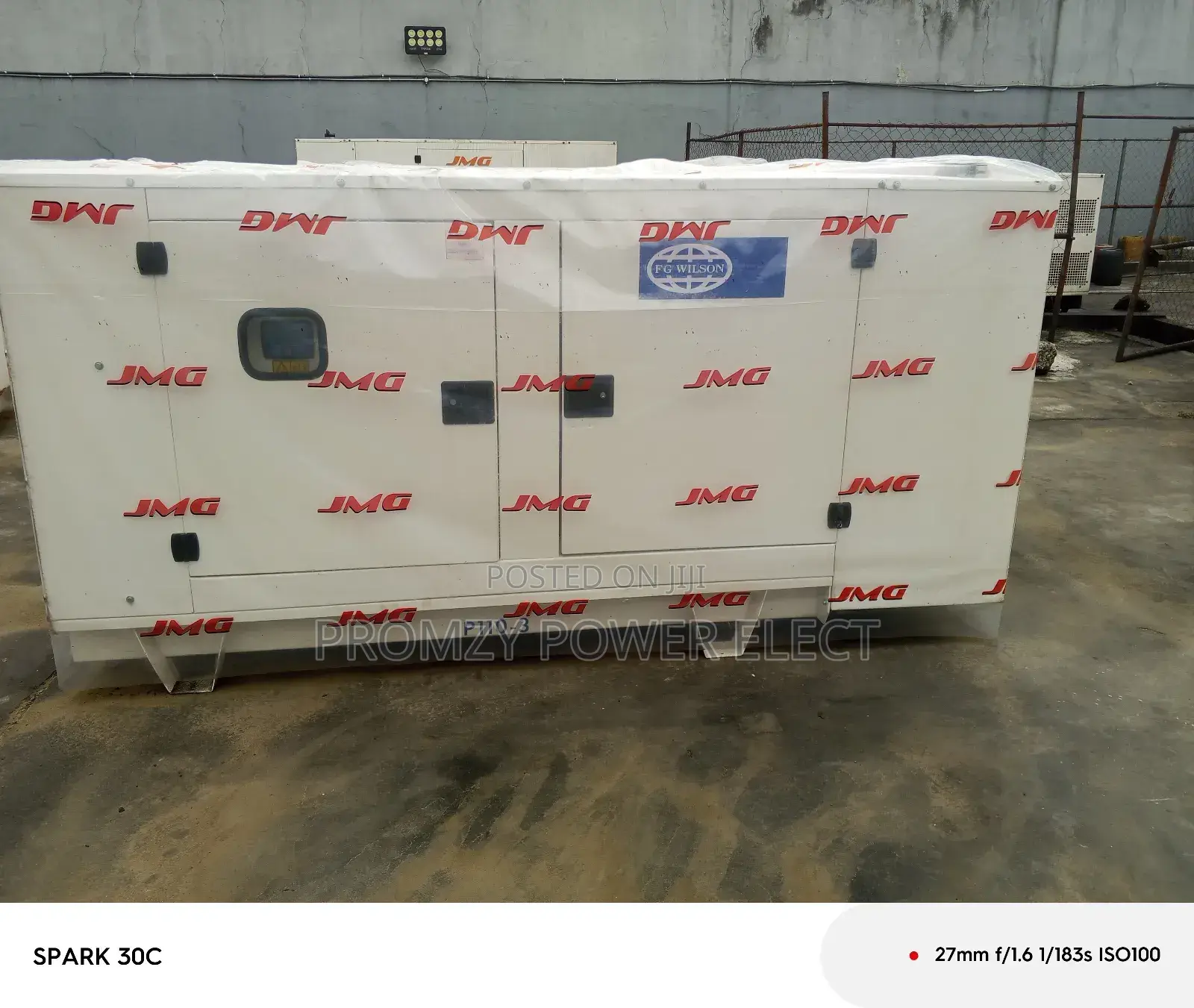 65kva JMG Fg Wilson Soundproof Generators