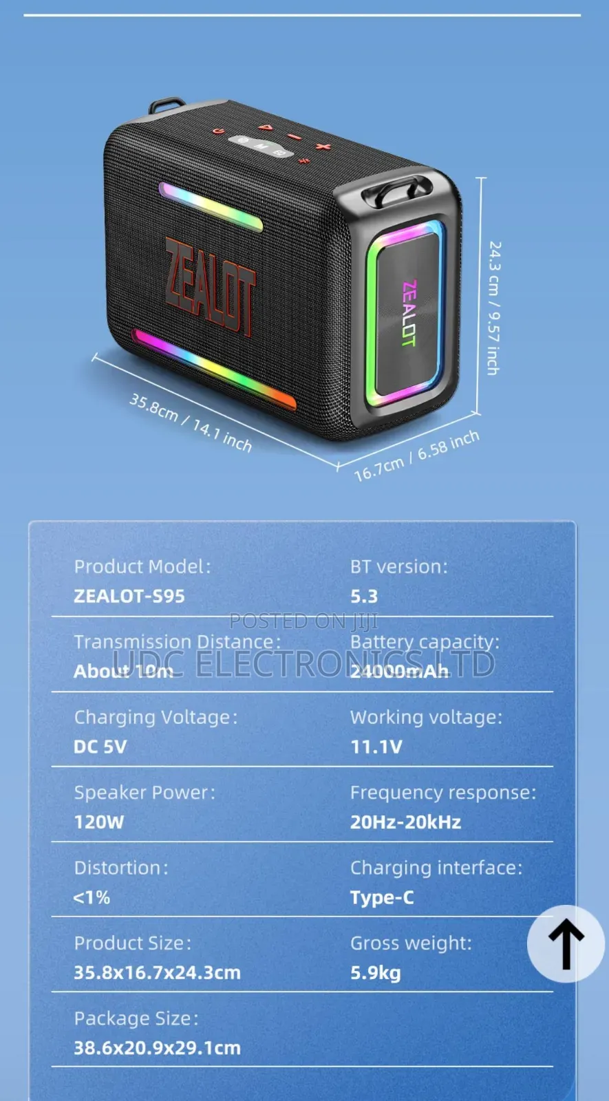Original Zealot S95 Mega Bass Speaker