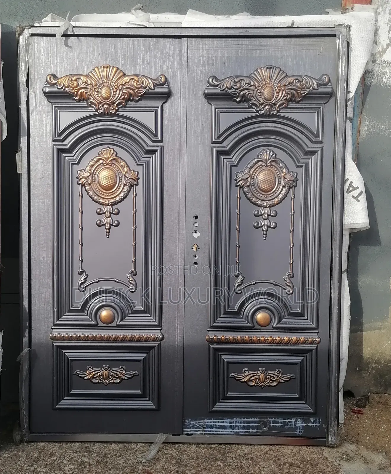 6ft by 7ft Copper Cast Security Entrance Door