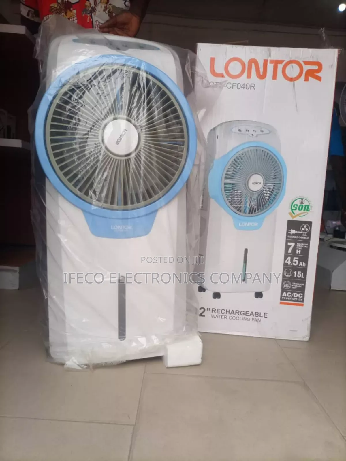 Water Rechargeable Lontor Fan
