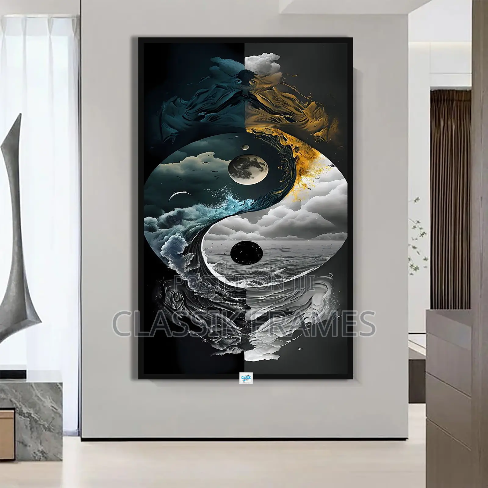 Hd Framed Canvas Abstract Digi Painting Wallart