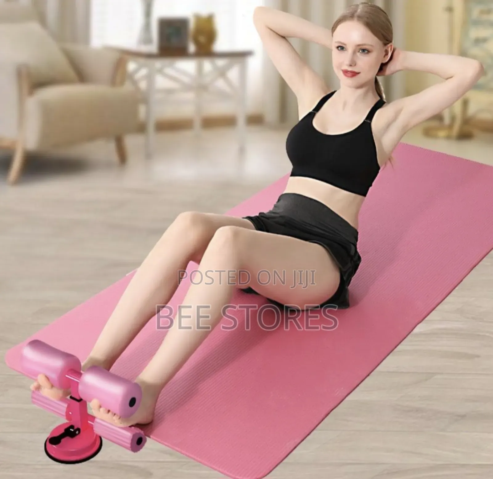 Sit Up Suction With Double Bar ,Foam Handle