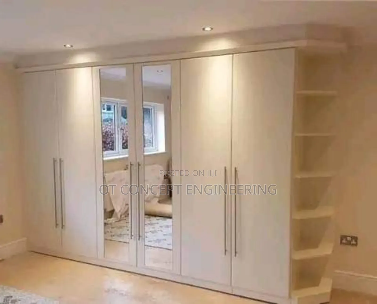 Wardrobe Including Shelves and Drawers