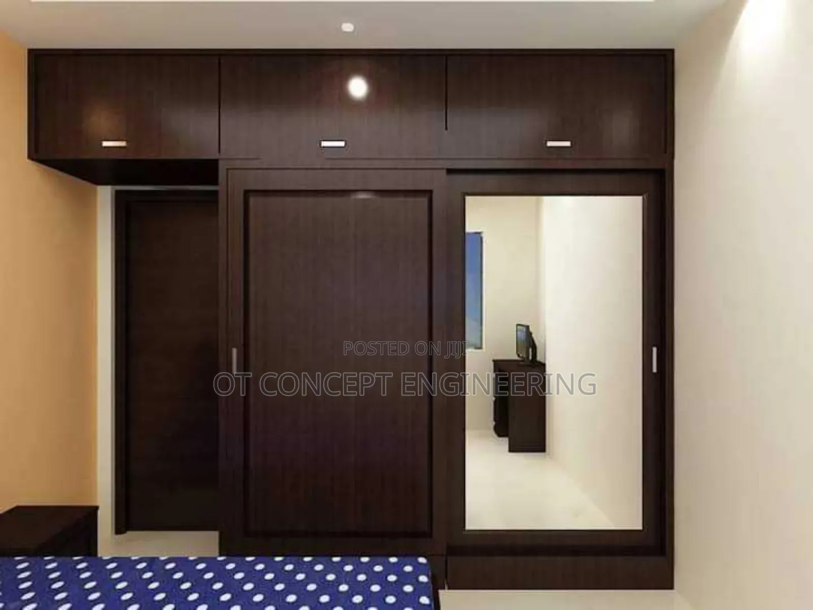 Wardrobe Including Shelves and Drawers