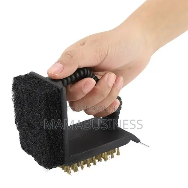 3 in 1 Barbed Wire Barbeque Brush Cleaner