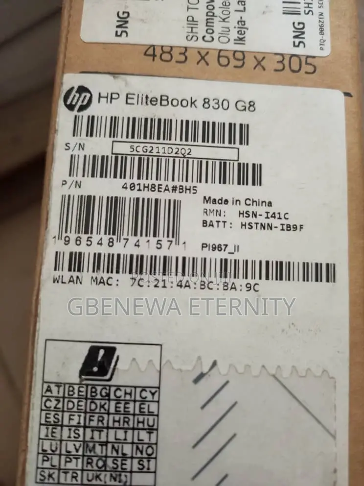 New Laptop HP EliteBook 830 G8 16GB Intel Core I7 SSD 512GB