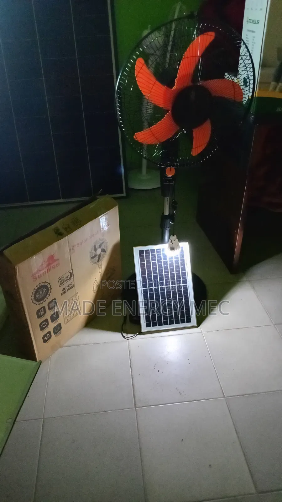 Sunrise Solar Fan 16inches