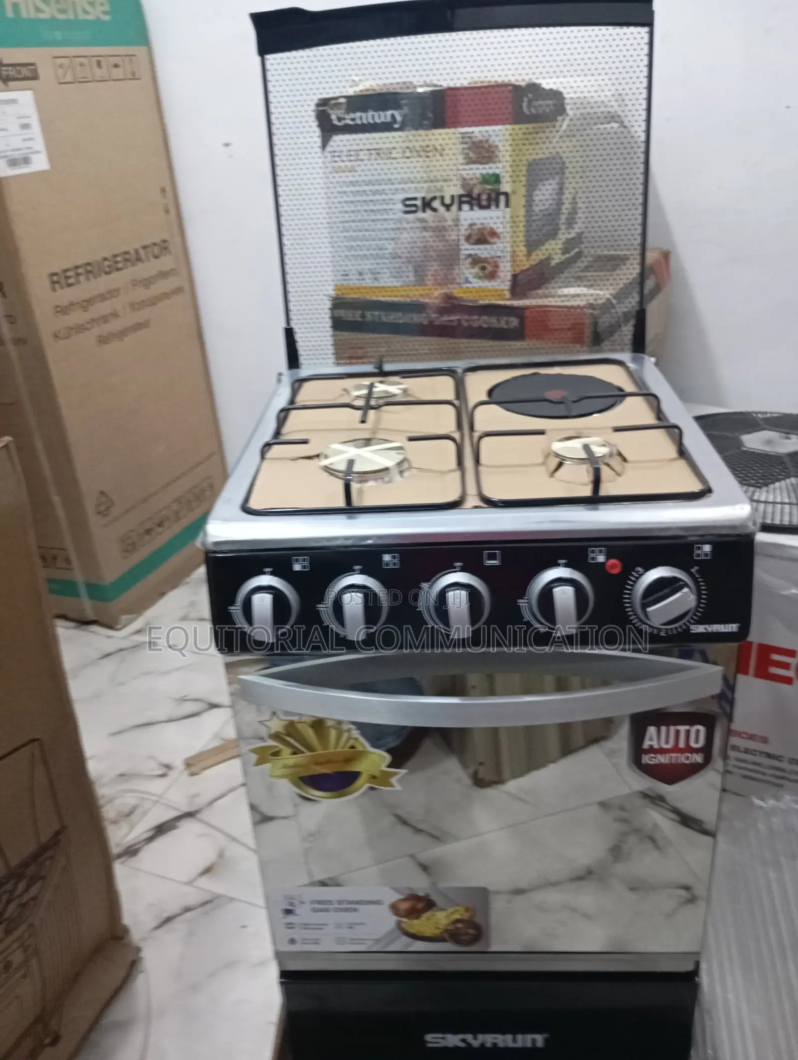 Skyrun 3+1 Cook Master Gas Cooker GCS-3g1e/X