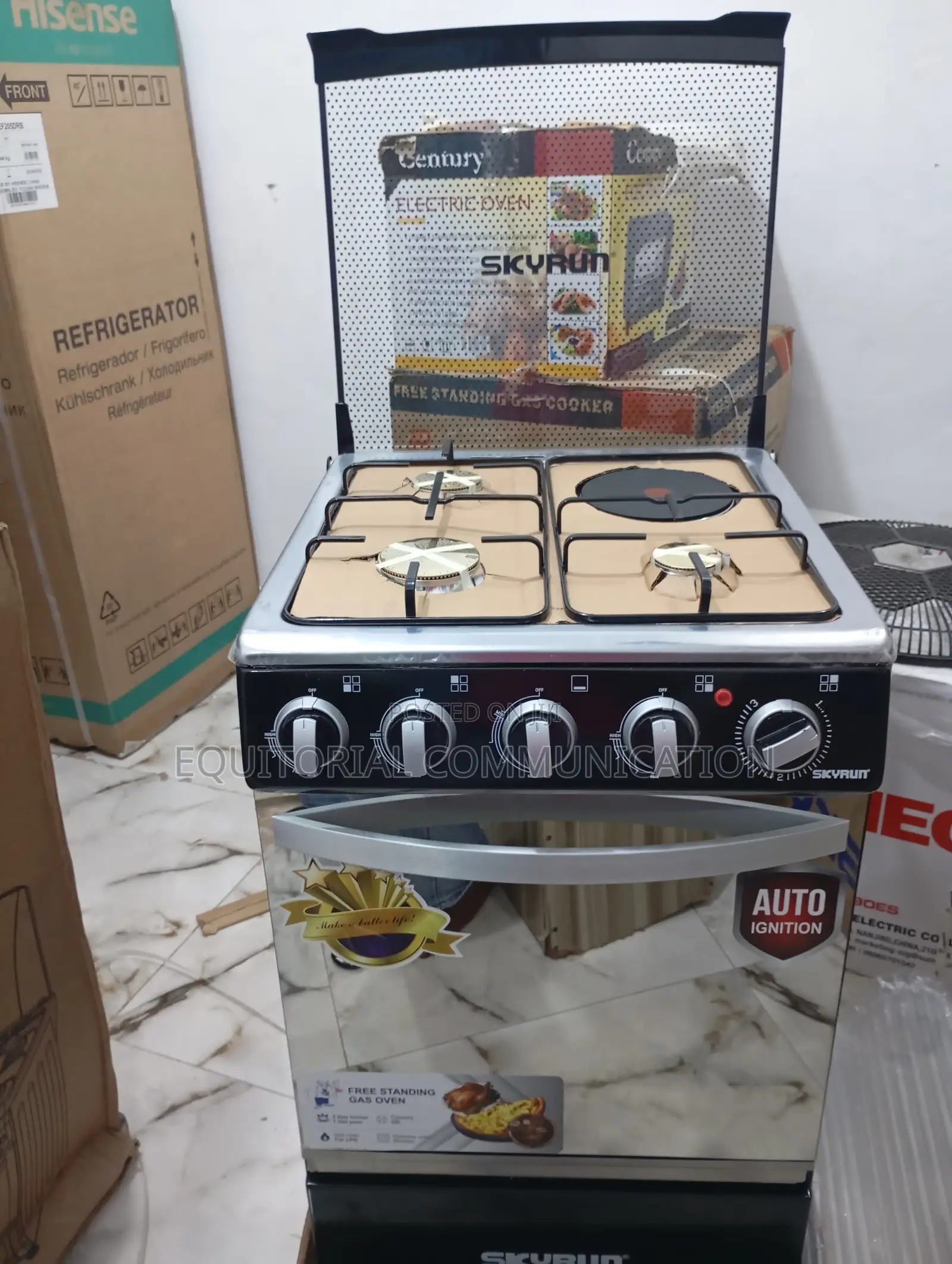 Skyrun 3+1 Cook Master Gas Cooker GCS-3g1e/X