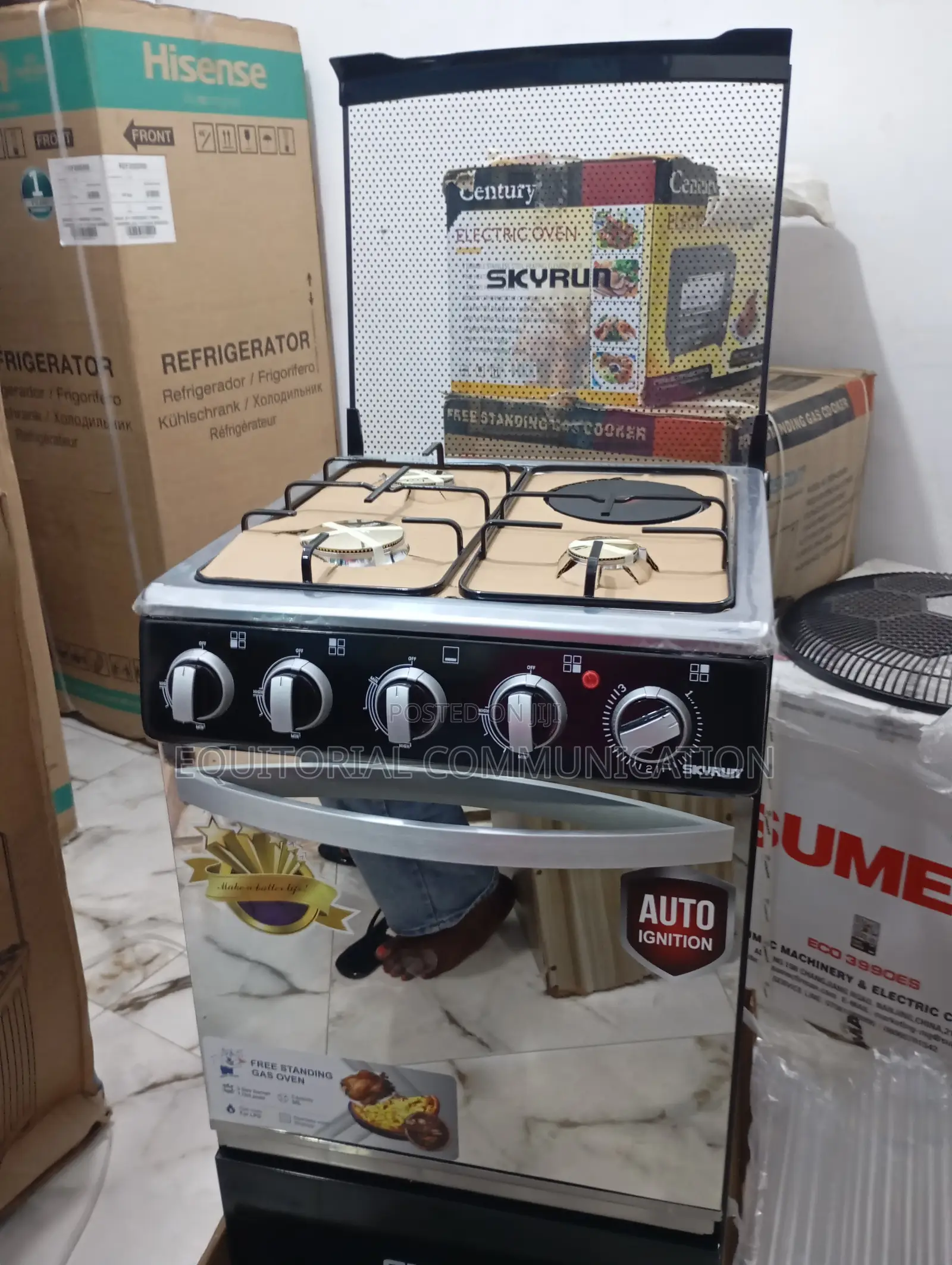 Skyrun 3+1 Innovative Gas Cooker GCS-3g1e/X