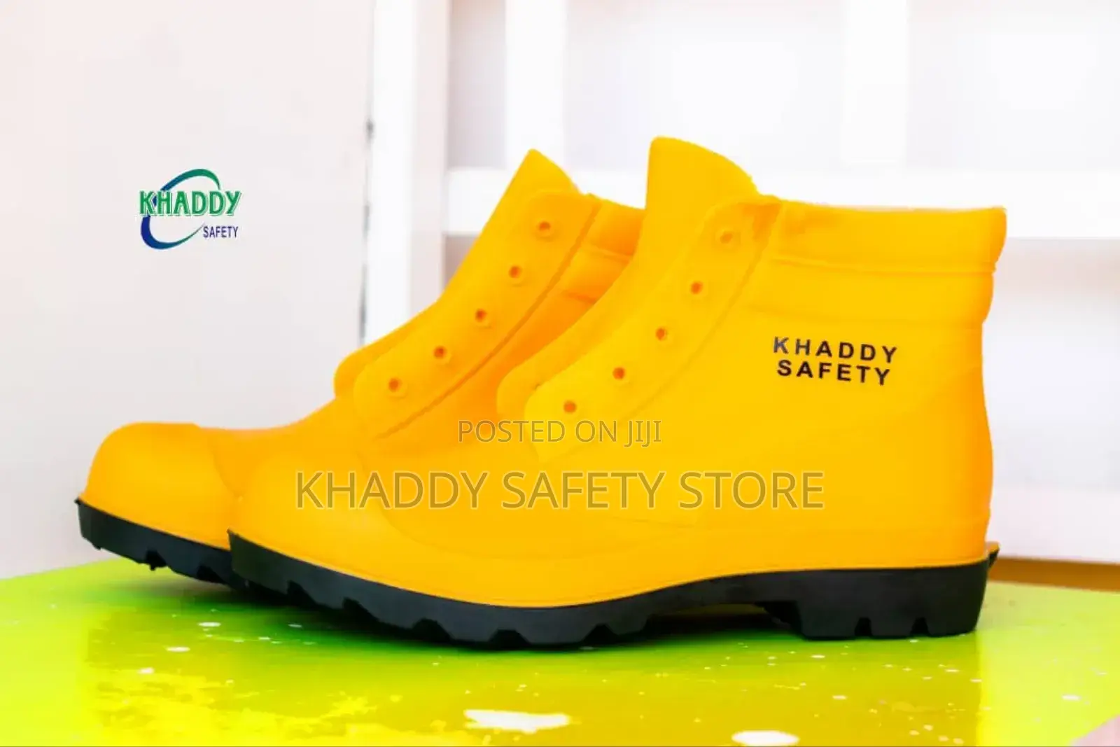 Short Safety Rainboot(Yellow)