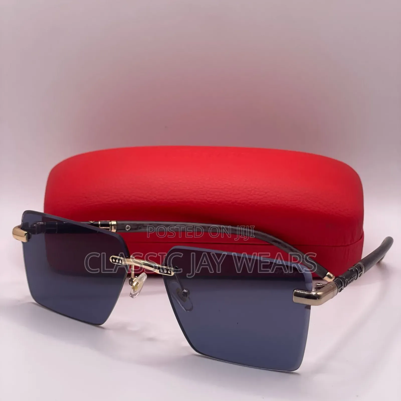 Tinted Black Quality Cartier Sunglasses Collections