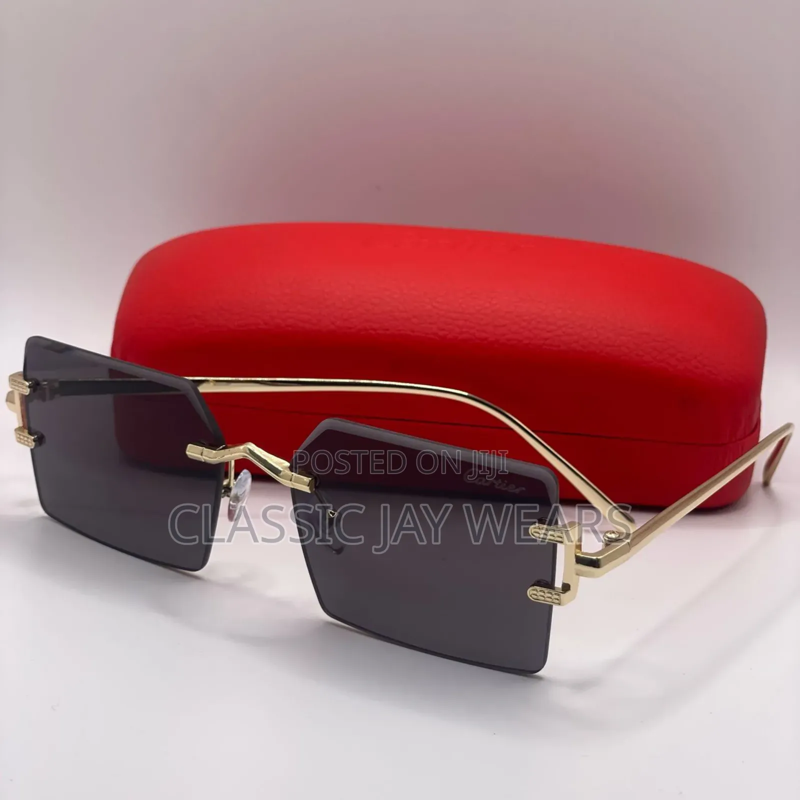 Tinted Black Quality Cartier Sunglasses Collections