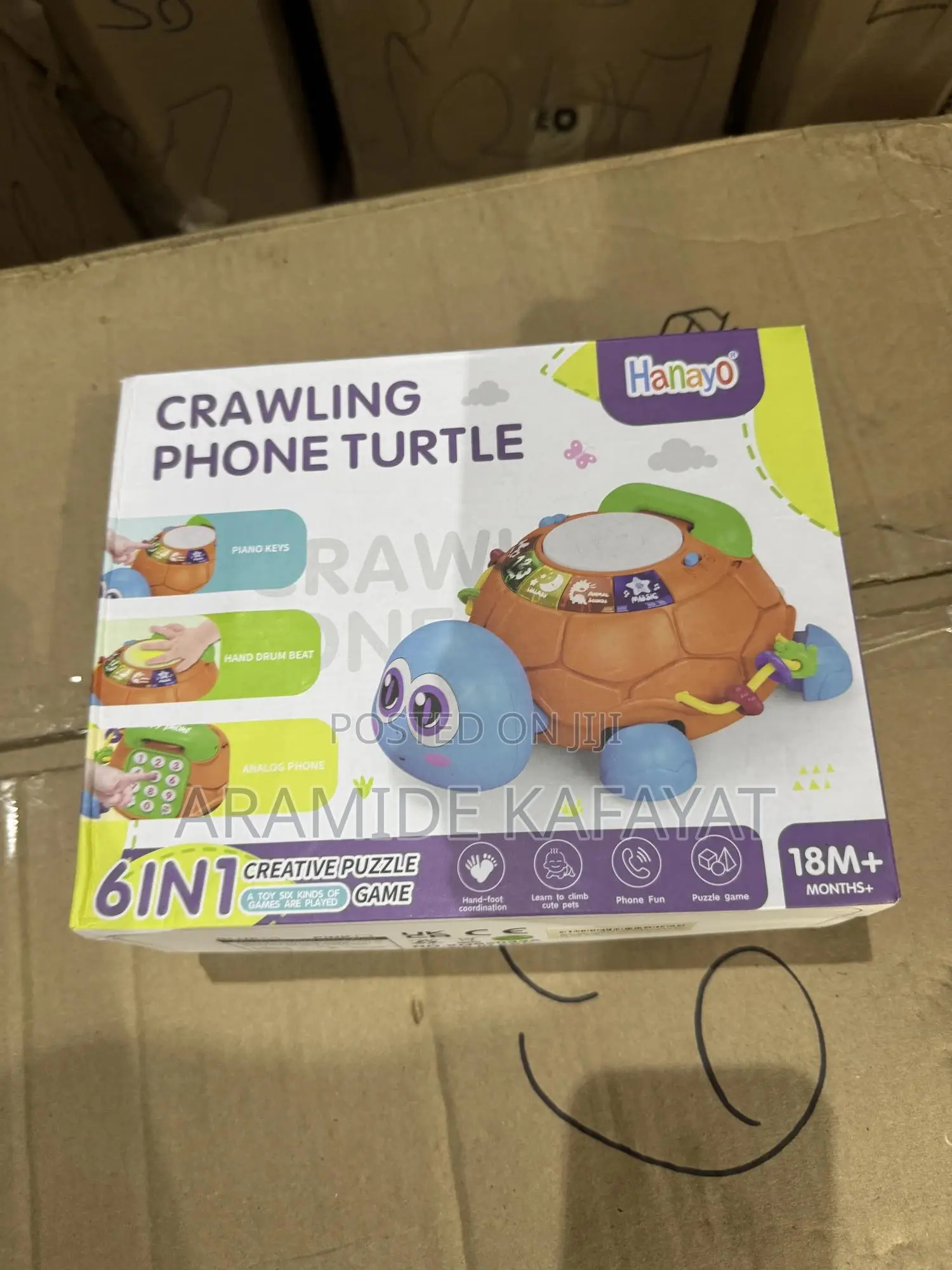Hanayo Crawling Turtle Baby Toy