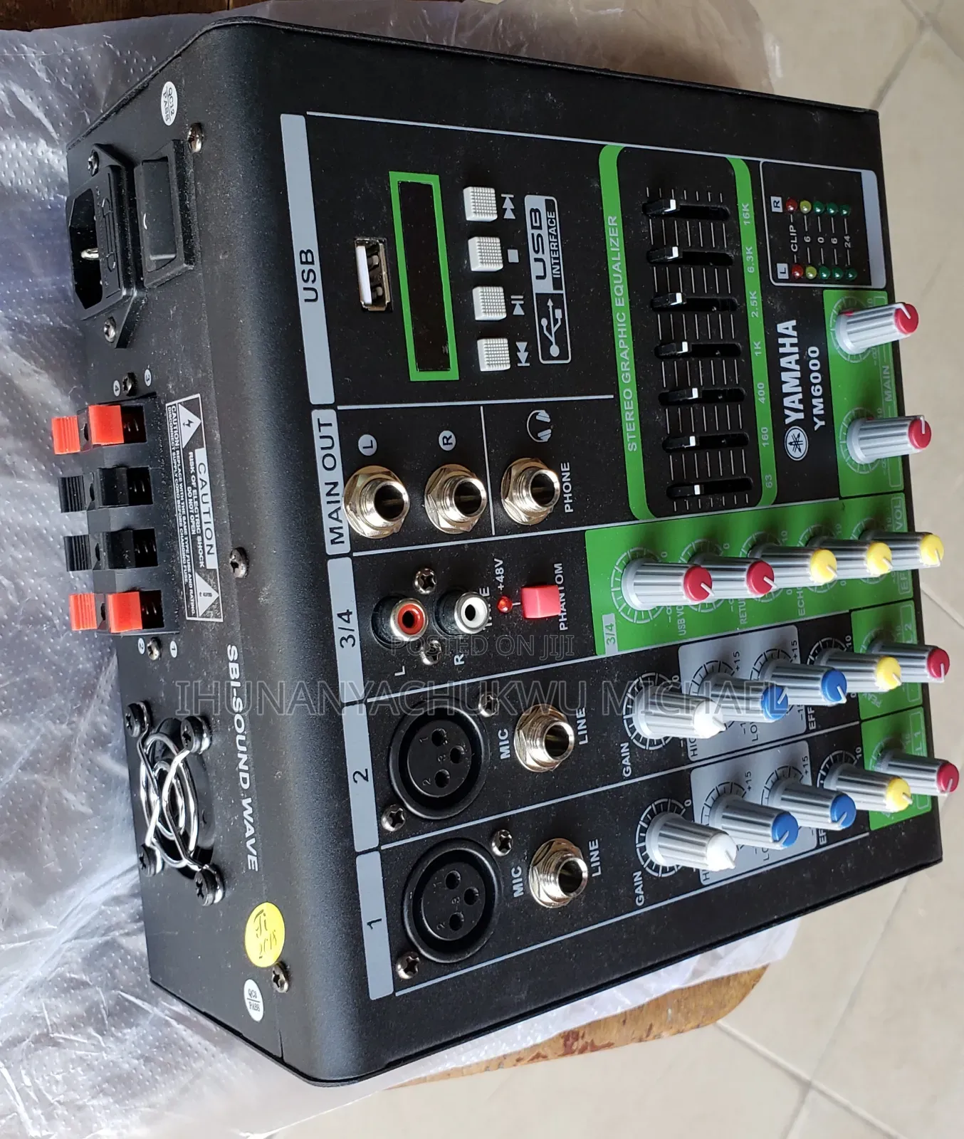 4 Channels Mixer With Inbuilt Amplifier and Quality Sound