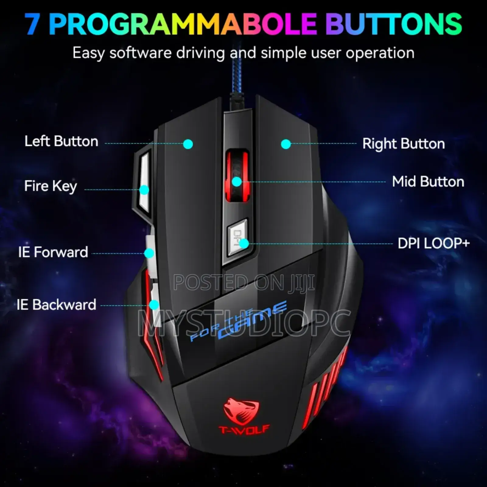 Twolf Wired Gaming Mouse V1