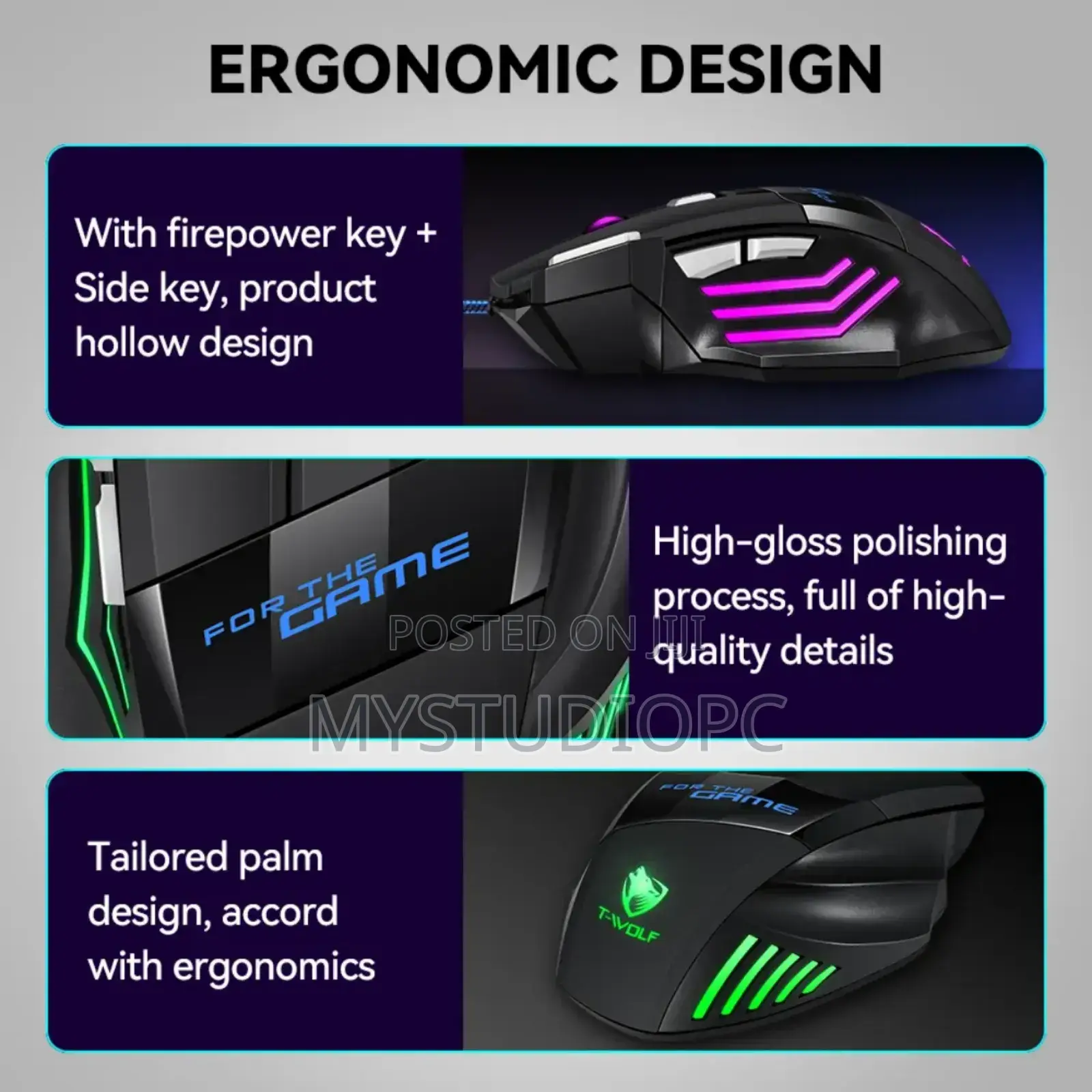 Twolf Wired Gaming Mouse V1
