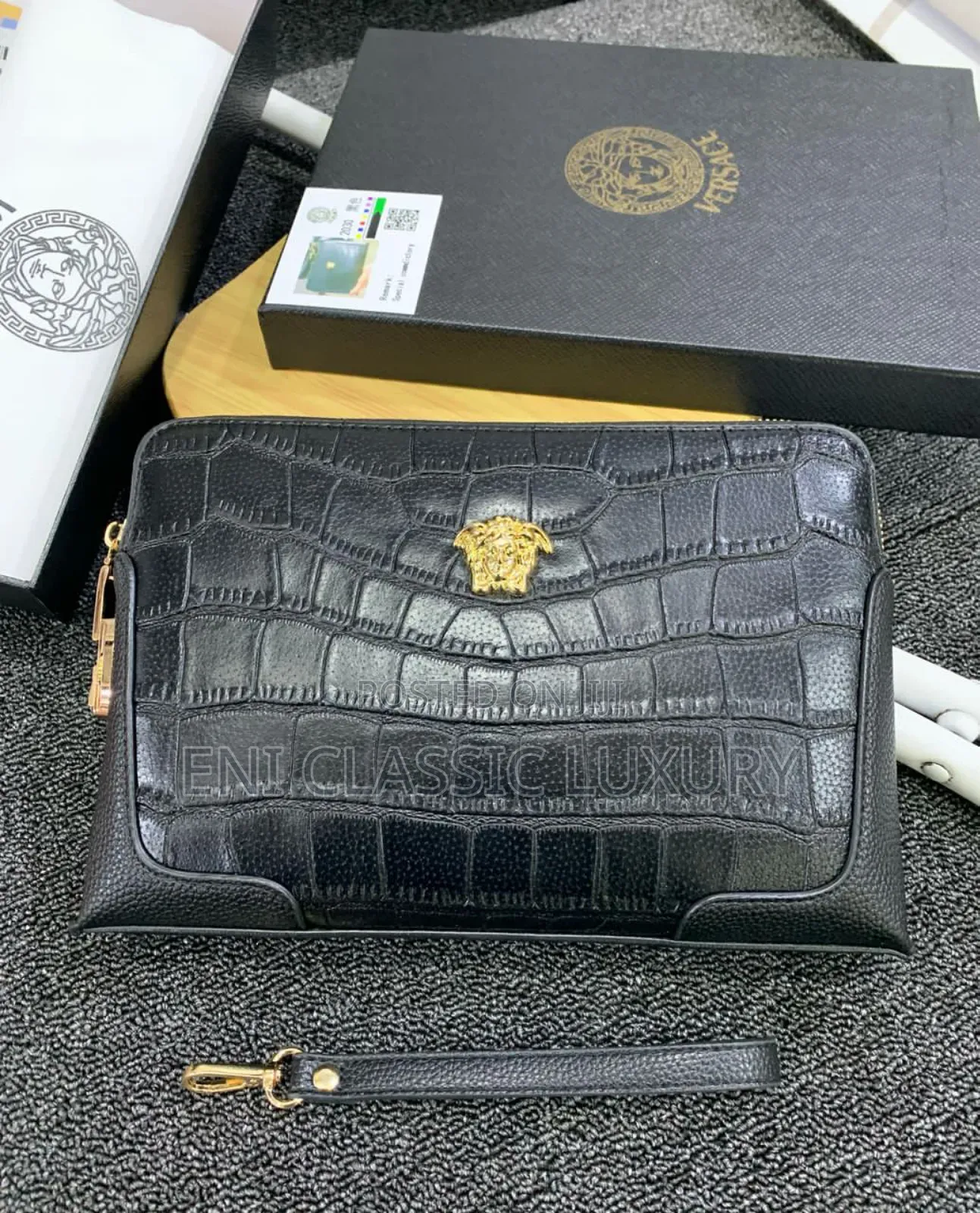 Top Quality Luxury Men's Bags Ferragamo Well Branded Package