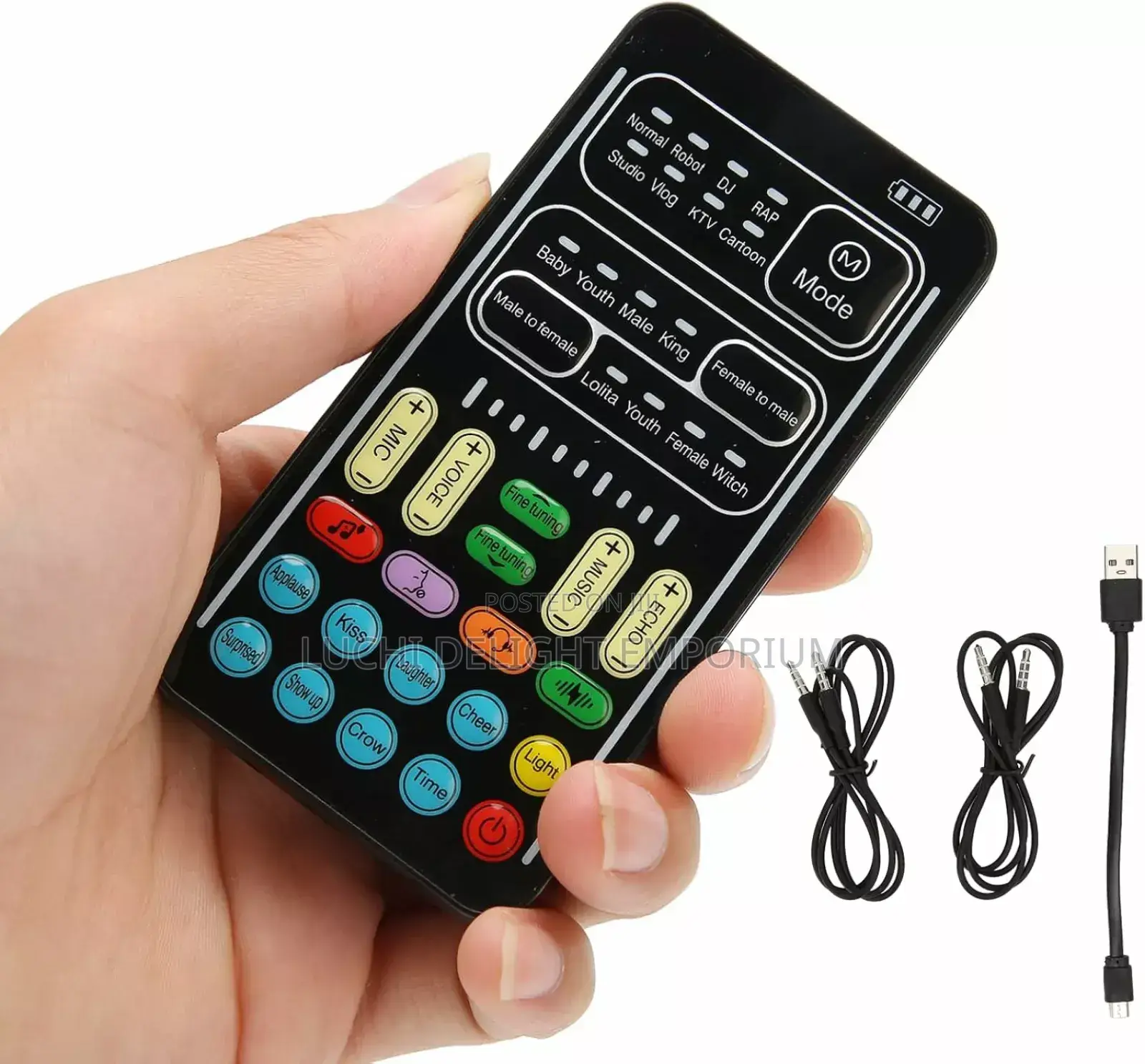 I9 Sound Card Audio Voice Changer Portable Live Sound Card