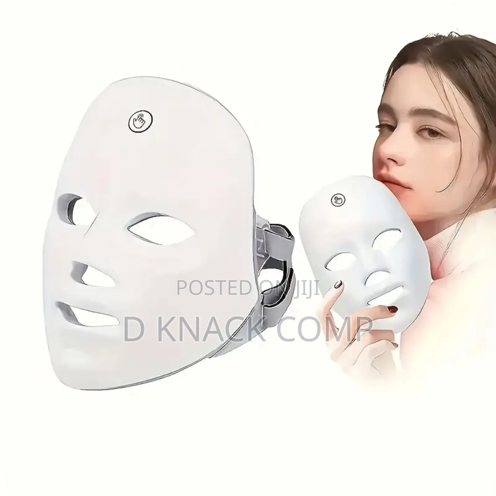 Rechargeable 7-Color Led Facial Mask Skin Rejuvenation,