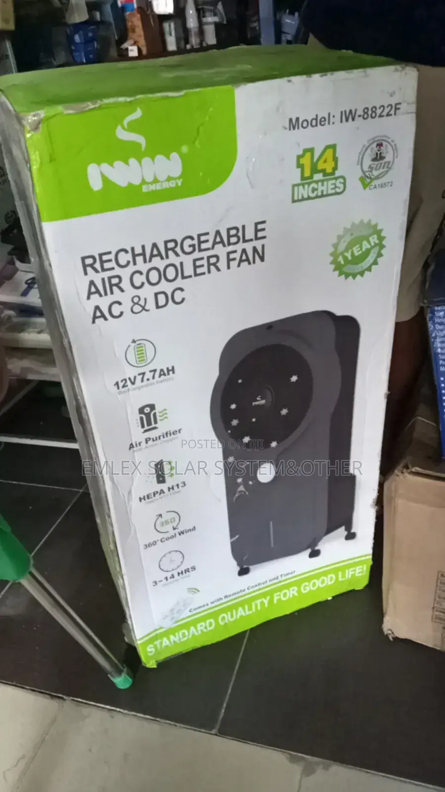 Rechargable Air Cooler Ac/Dc