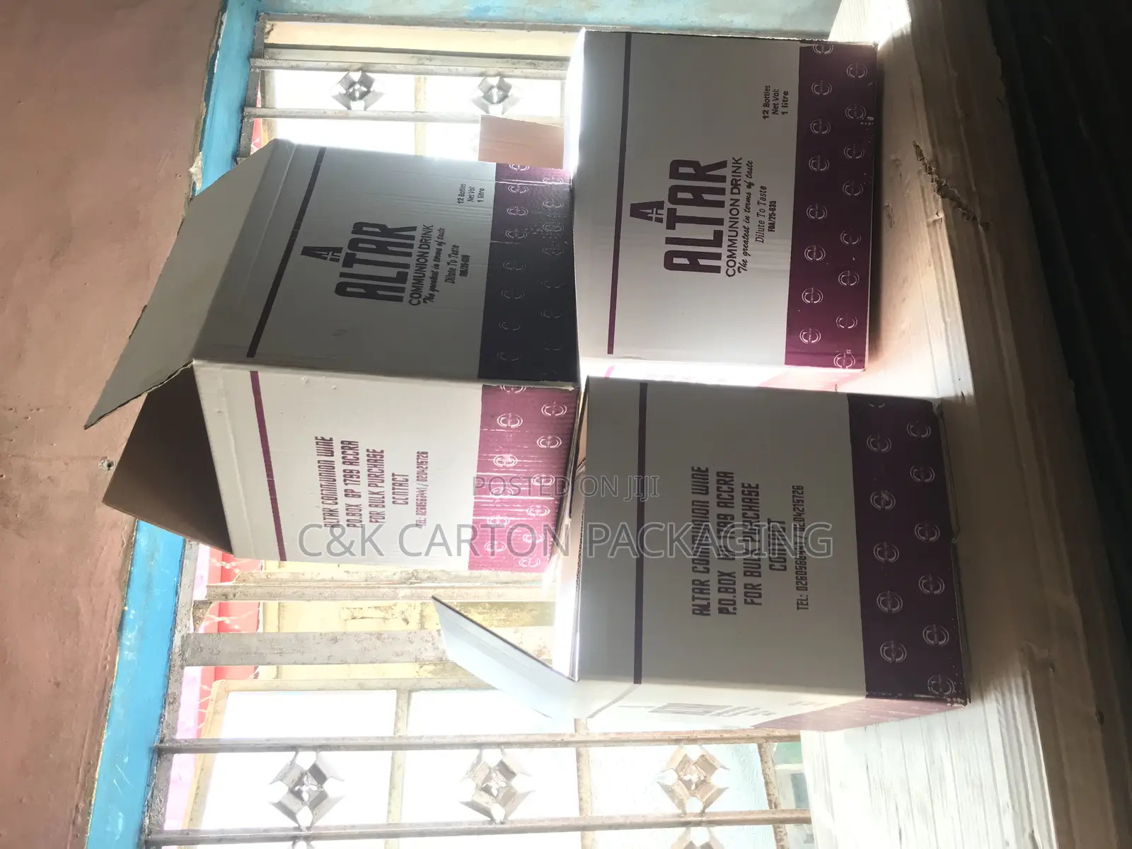 Wine Carton Box One Colour Printed