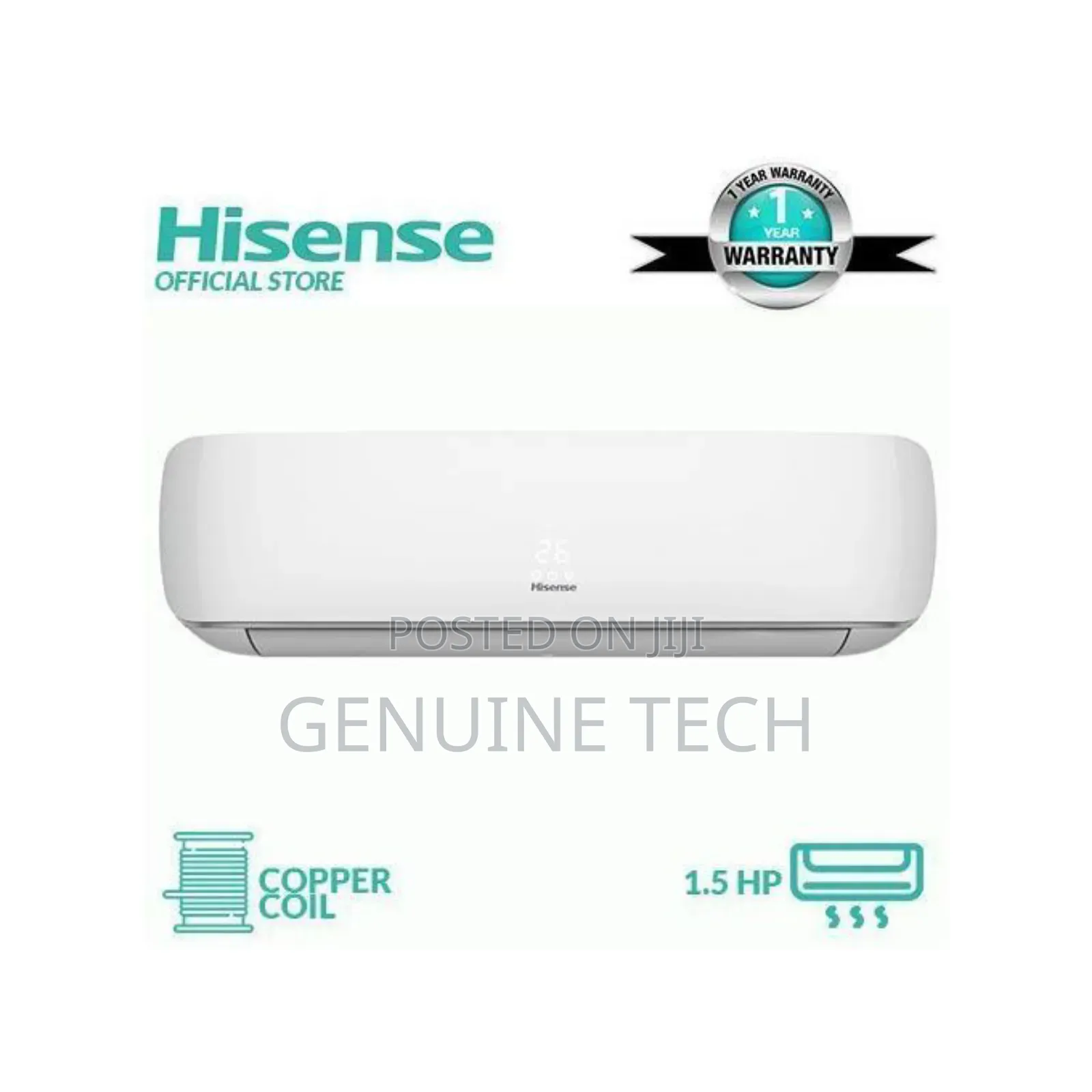 Hisense Inverter Ac 1.5hp-copper Condenser -r410-as12dk